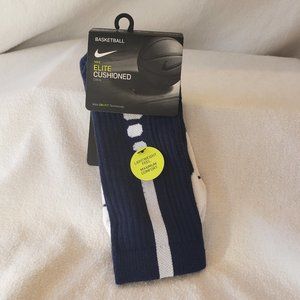 NWT Navy Nike Elite Cushioned Crew Socks